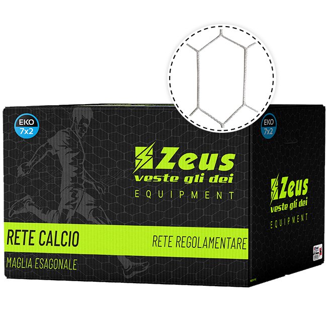 Zeus 7x2m Set of 2 soccer goal net