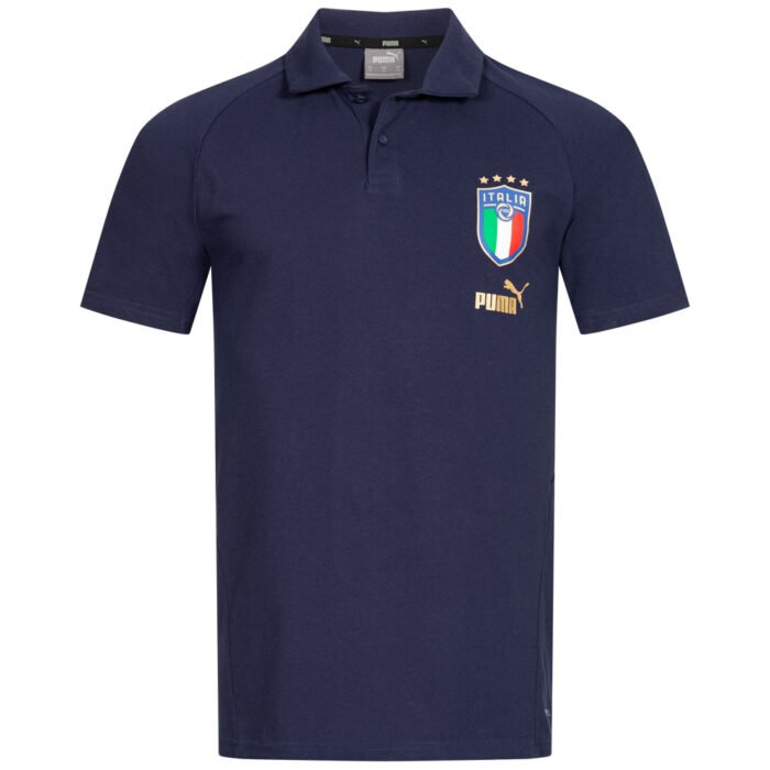 Italy FIGC PUMA Coach Casual Men Polo Shirt 767115-13