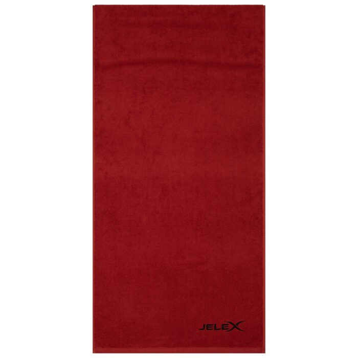 JELEX "100FIT" Fitness Towel with Zipped Pocket red