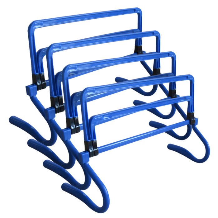 JELEX height-adjustable training hurdles 4-Set blue